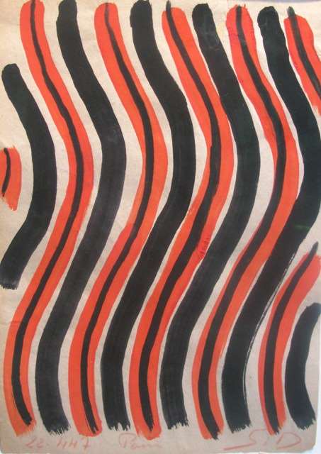 Orange and Black Stripes